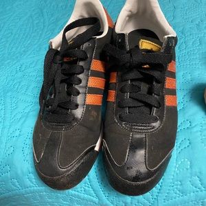 Black and red adidas